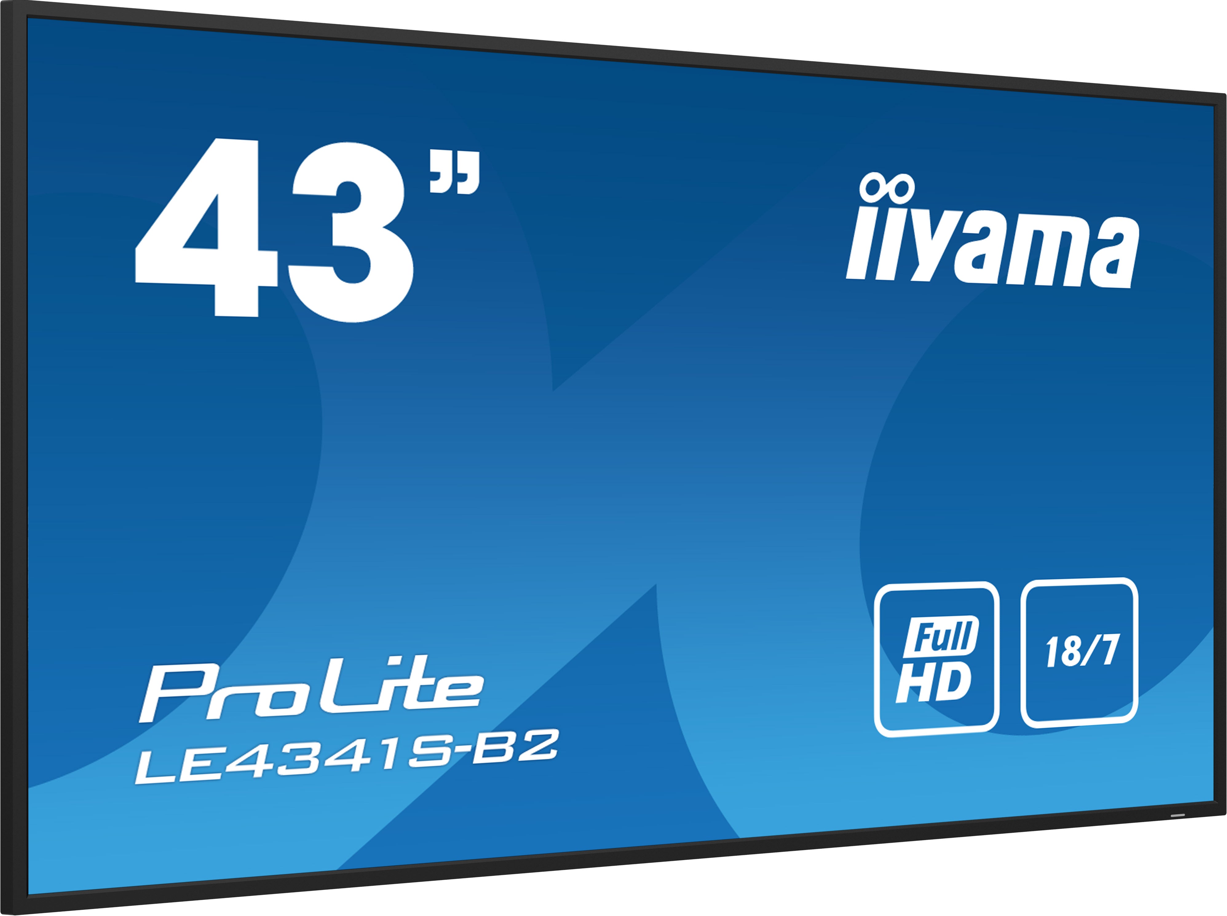 ning 108 cm (42.5") LCD 350 cd/m² Full HD Svart 18/7 iiyama LE4341S-B2 4948570123513 Skyltställ PROLITE LE4341S-B2 www.ele