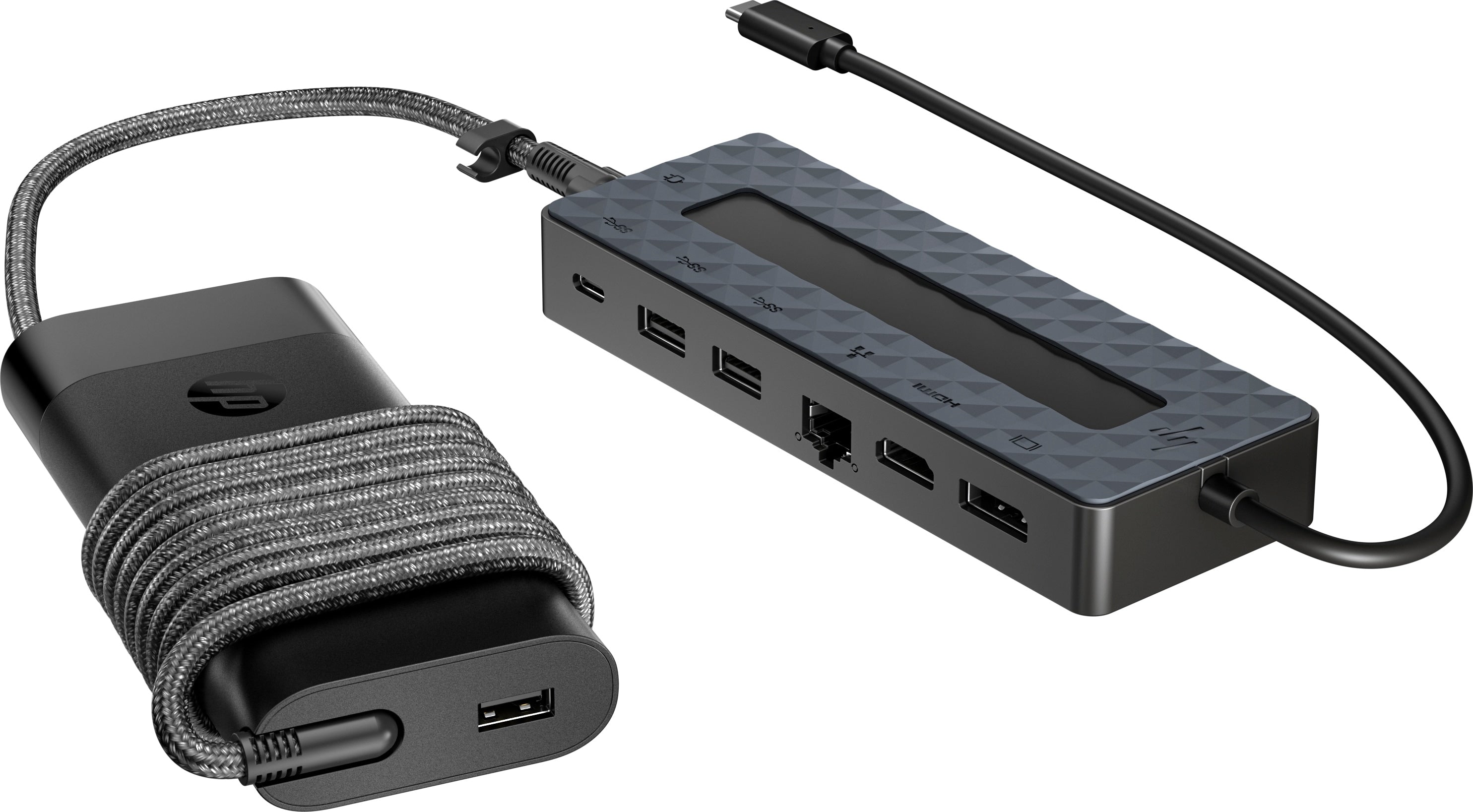 sal USB-C Hub and Laptop Charger Combo HP 9H0H9AA#ABB 0197961554168|197961554168 Nätverkskort Universal USB-C Hub and Lapt