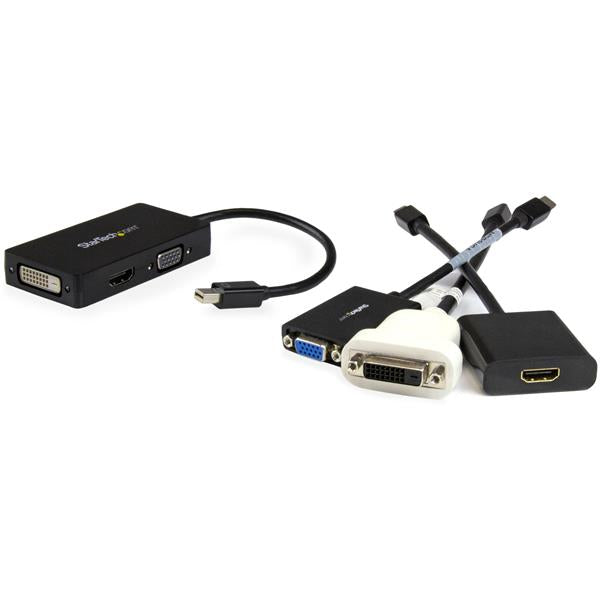 242149084 Videokabeladaptrar A/V-reseadapter: 3-i-1 Mini DisplayPort till VGA-, DVI- eller HDMI-konverterare www.electrica