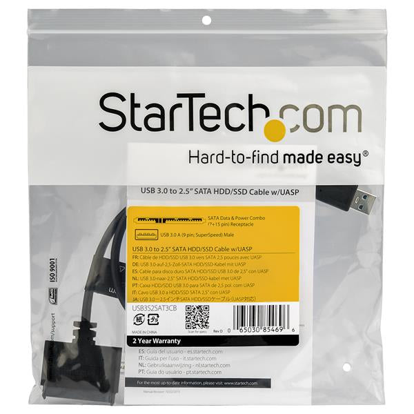 ElectricalStuff.se StarTech.com SATA till USB-kabel med UASP StarTech.com USB3S2SAT3CB 0065030854696|065030854696|06503085