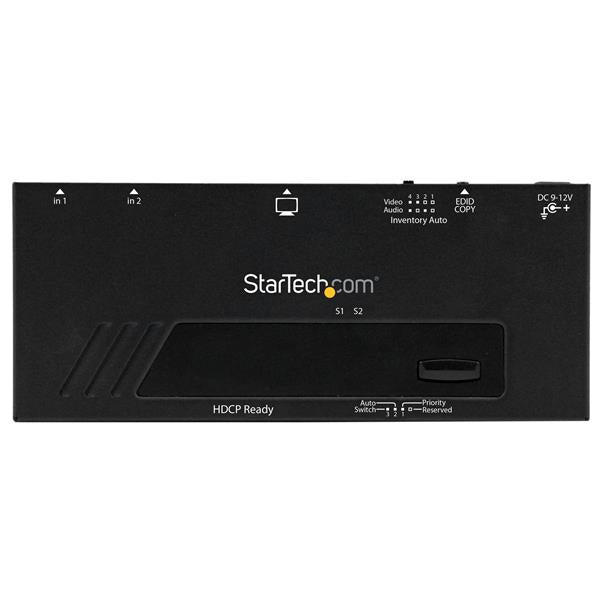1080p StarTech.com VS221HDQ 0065030855020|065030855020|7426801735775 Bild-Switchar HDMI-switch med 2 portar och automatisk