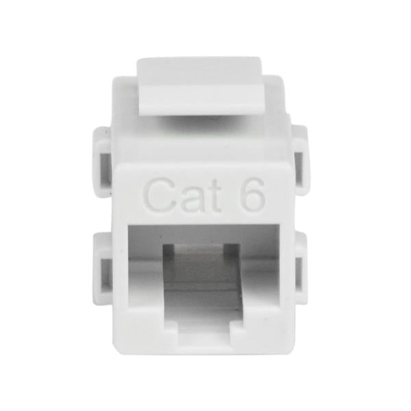 h.com C6KEYCOUPLWH 0065030855532|065030855532|0014444685518|014444685518 Keystone-Moduler Vit Cat 6 RJ45-nätverkskopplare