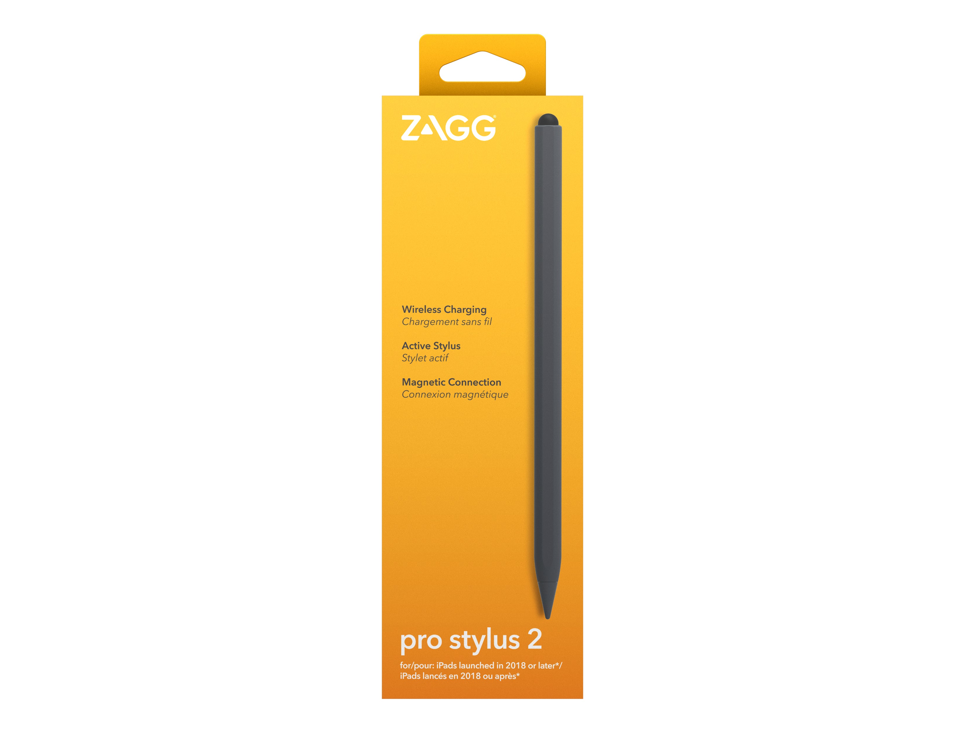 -Universal Stylus-Grey- Wirelessly charged ZAGG 109912139 0840056188624|840056188624 Stylus-Pennor Pro Stylus 2-Universal