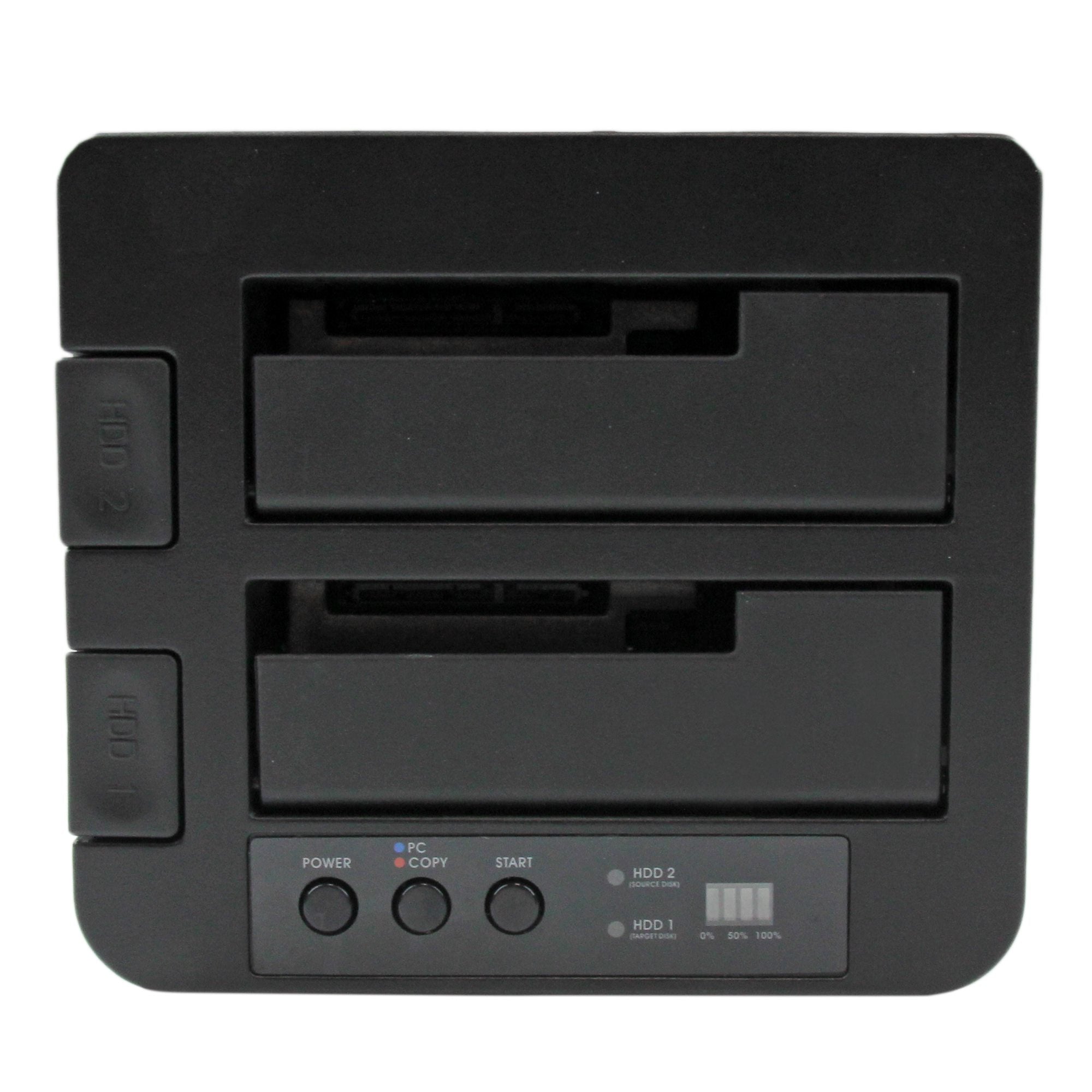 nde HDD klonare med SATA 6 Gbps för höghastighetsduplicering StarTech.com SDOCK2U33RE 0065030855884|065030855884 Media Kopie