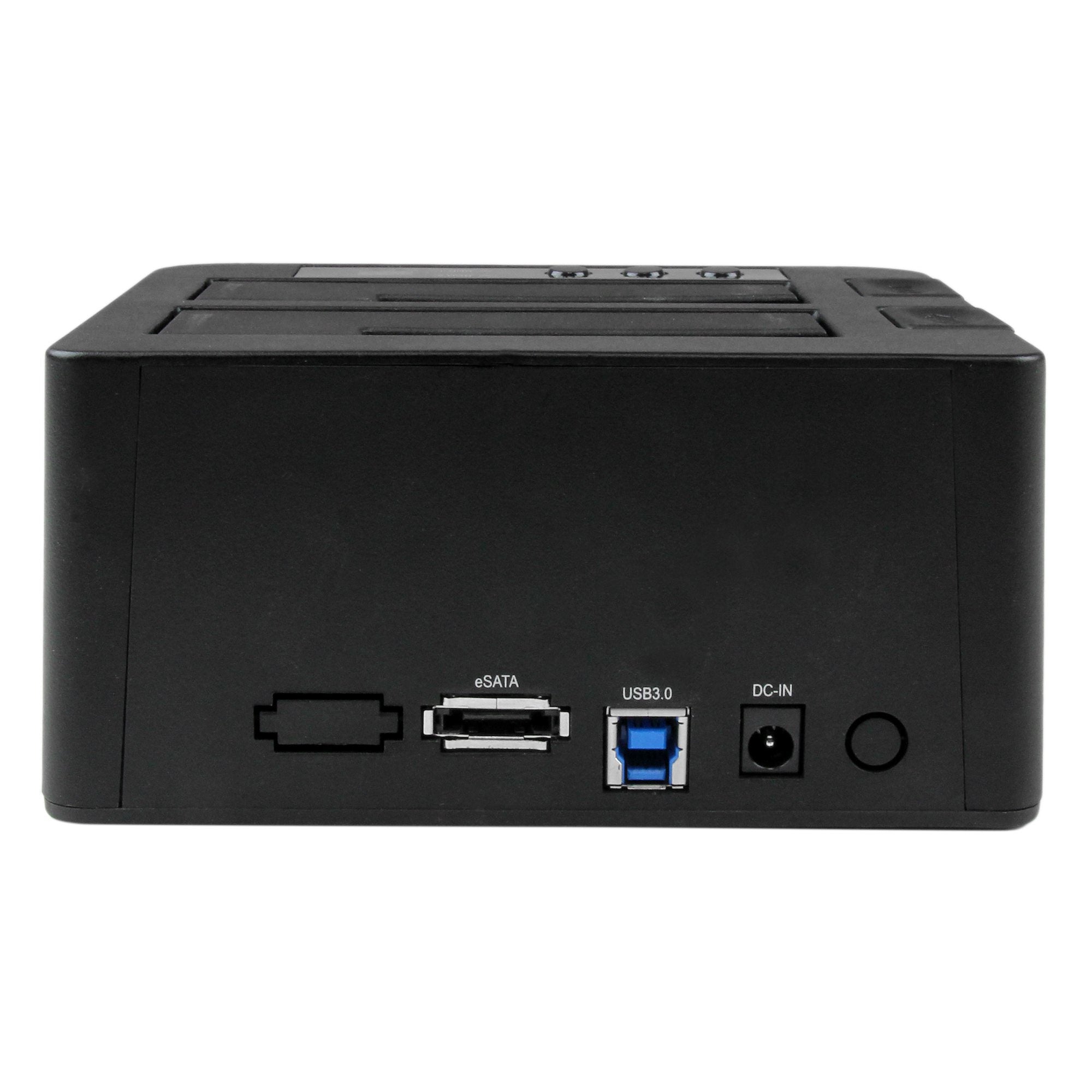rare eSATA / USB 3.0 dockningsstation för hårddiskduplicering – Fristående HDD klonare med SATA 6 Gbps för höghastighetsdu