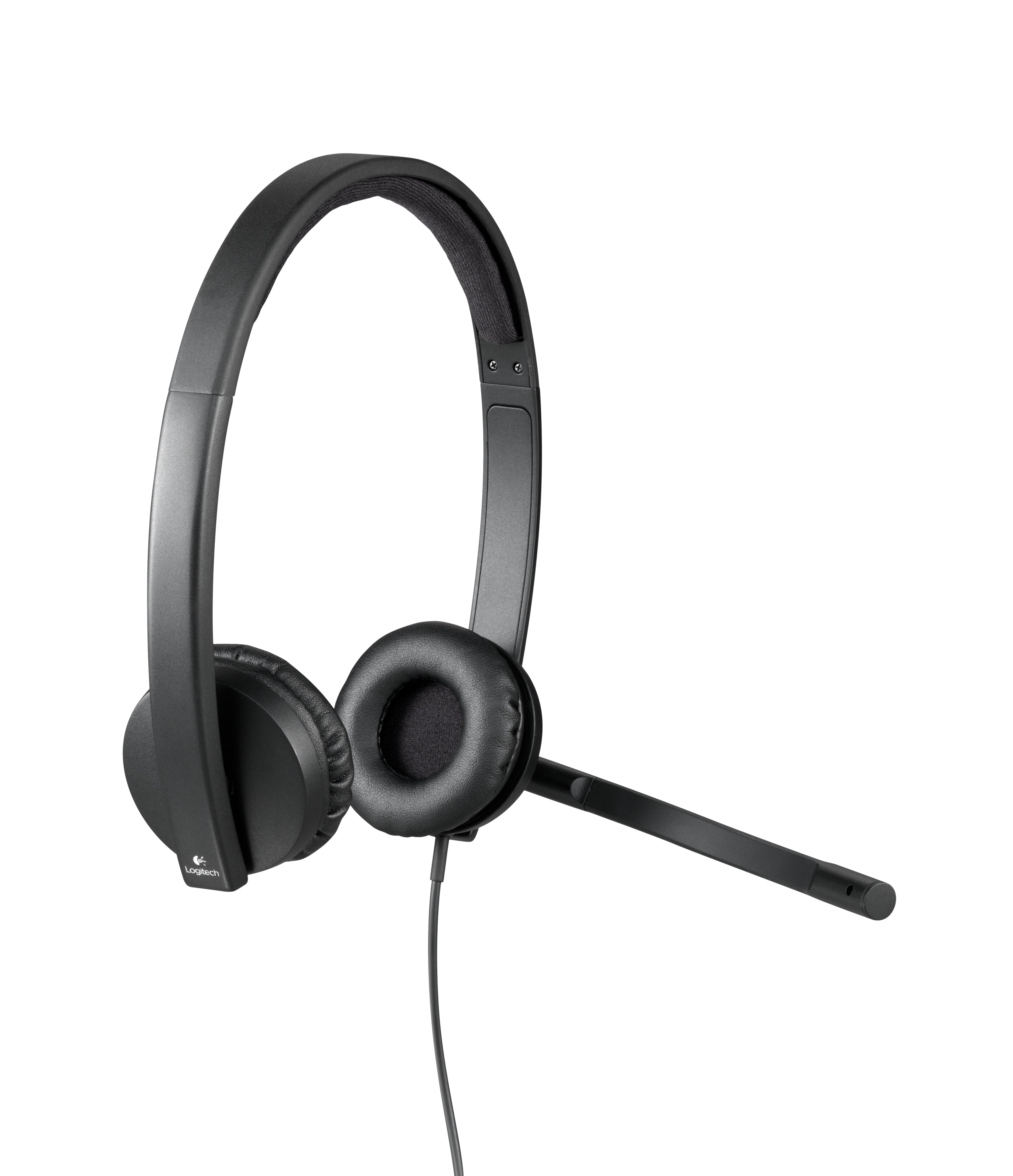 Huvudband Kontor/callcenter USB Type-A Svart Logitech 981-000575 5099206053304 Hörlurar och Headsets H570e www.electricals