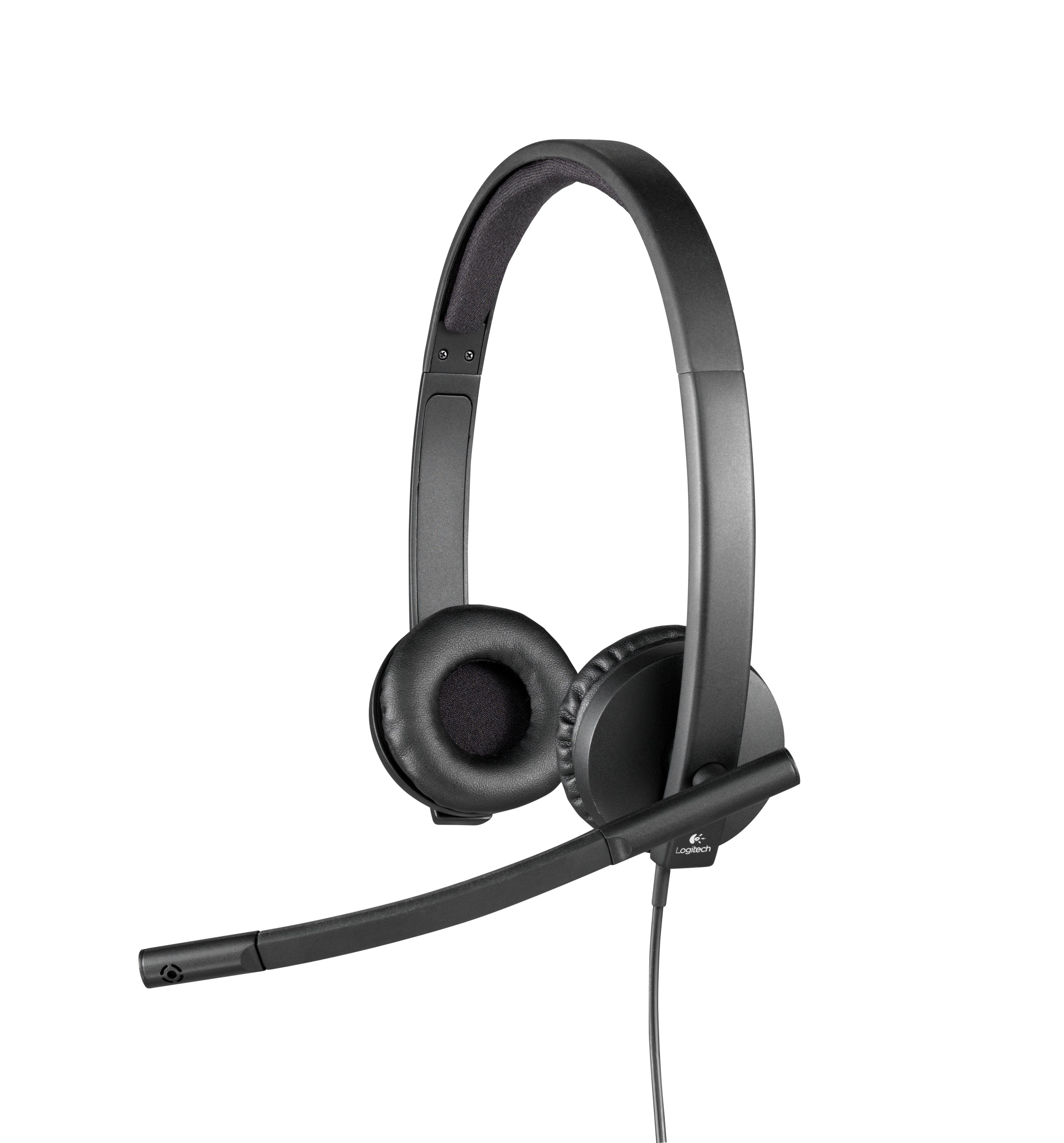t Kabel Huvudband Kontor/callcenter USB Type-A Svart Logitech 981-000575 5099206053304 Hörlurar och Headsets H570e www.ele