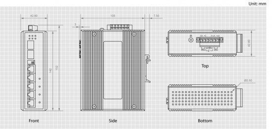 e IES-0600 4015867188491|4015867224250 Nätverksswitchar IES-0600 www.electricalstuff.se ElectricalStuff.se LevelOne IES-