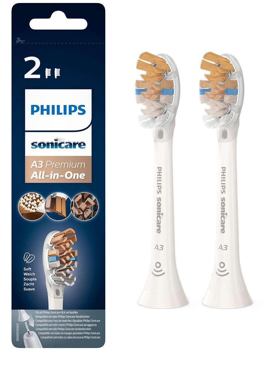 www.electricalstuff.se ElectricalStuff.se Philips A3 Premium All-in-One HX9092/10 2x Soniska tandborsthuvuden - Vit Philip