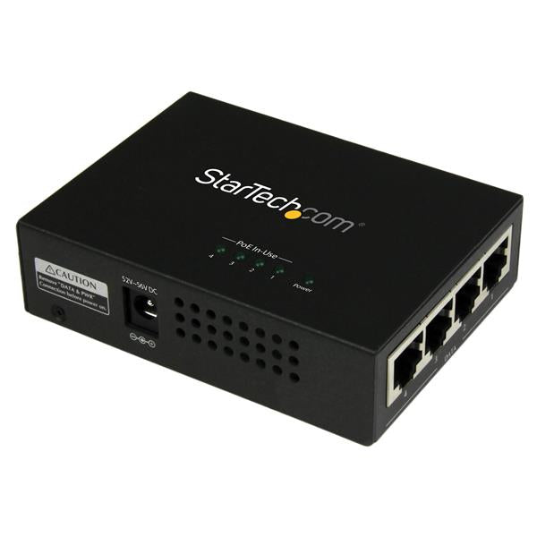 www.electricalstuff.se ElectricalStuff.se StarTech.com Gigabit-midspan med 4 portar - PoE+-injektor - 802.3at/af StarTech.