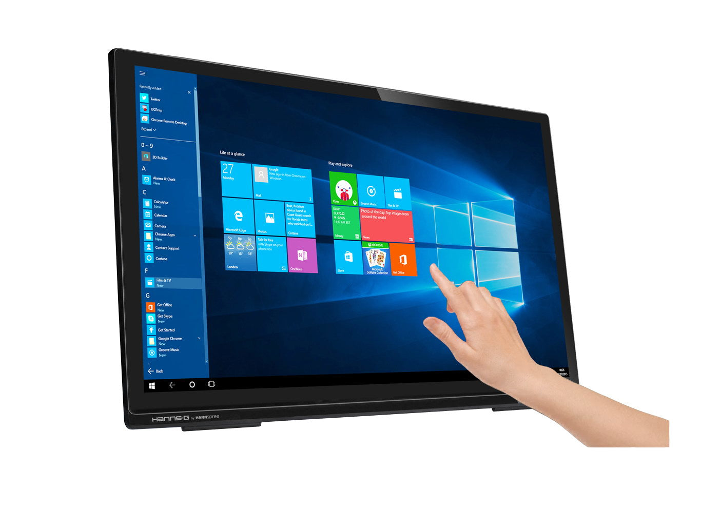 annspree HT273HPB platta pc-skärmar 68,6 cm (27") 1920 x 1080 pixlar Full HD LED Pekskärm Bordsskiva Svart Hannspree HT273HP