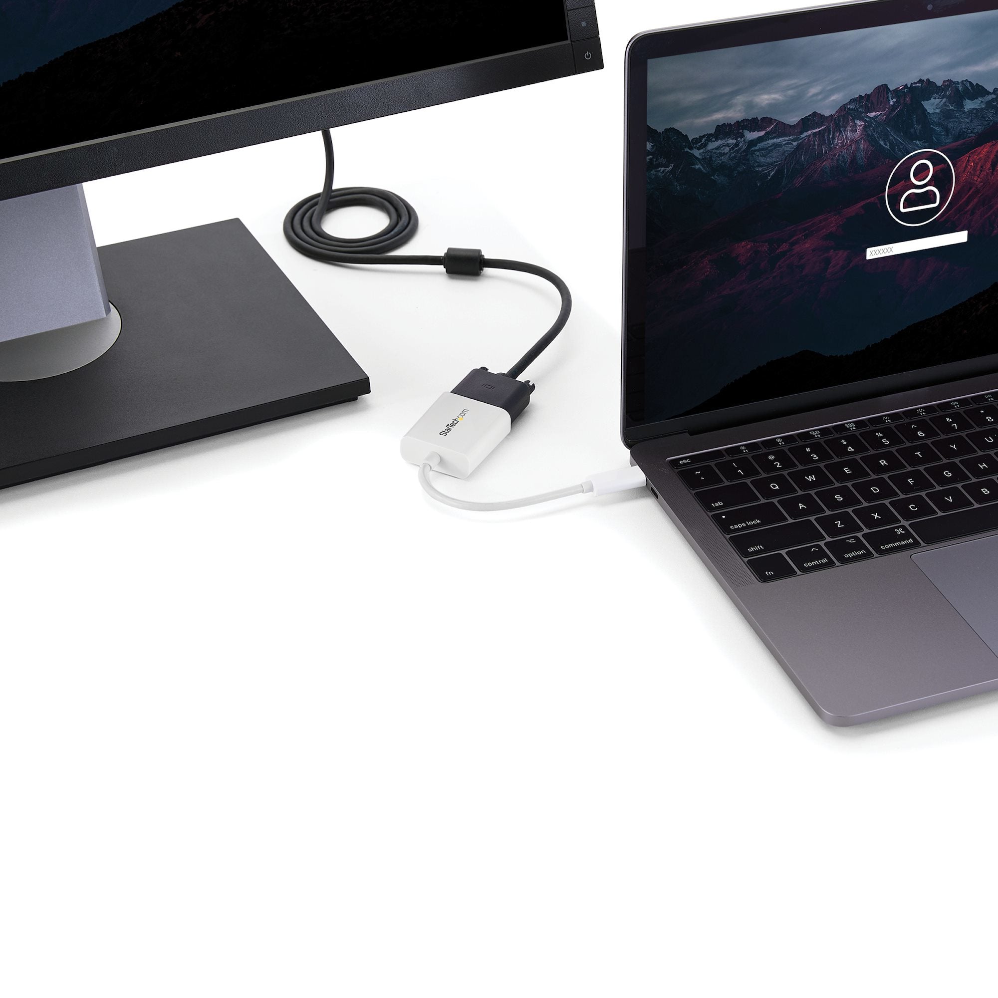 SB-C- till VGA-adapter - vit StarTech.com CDP2VGAW 0065030862769|065030862769 USB-Grafikadaptrar USB-C- till VGA-adapter -