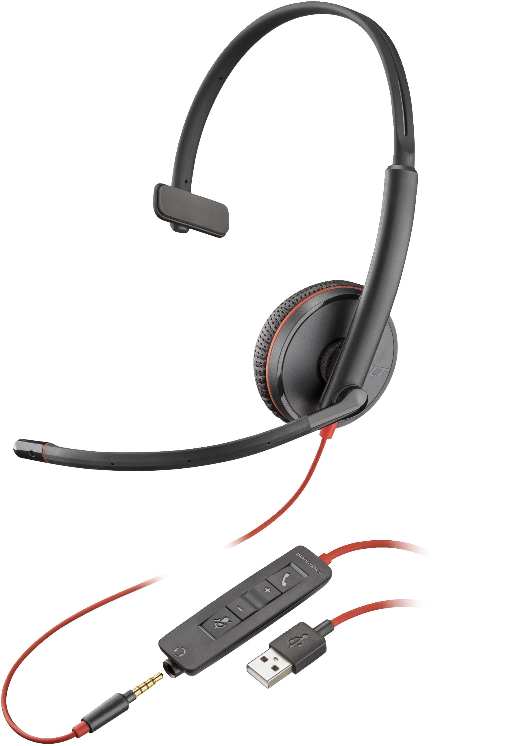www.electricalstuff.se ElectricalStuff.se POLY Blackwire 3215 Monaural USB-A Headset (volymköp) POLY 80S06A6 0197497213812