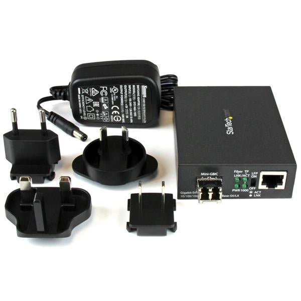 akonverterare För Nätverk Gigabit Ethernet-fibermediaomvandlare - kompakt - 850 nm MM LC - 550 m www.electricalstuff.se El