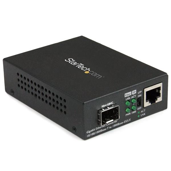 www.electricalstuff.se ElectricalStuff.se StarTech.com Gigabit Ethernet-fibermediaomvandlare med öppen SFP-port StarTech.c
