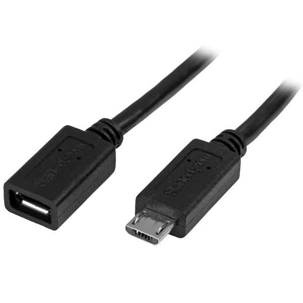 www.electricalstuff.se ElectricalStuff.se StarTech.com Micro-USB Förlängningskabel - M/F - 0,5 m StarTech.com USBUBEXT50CM