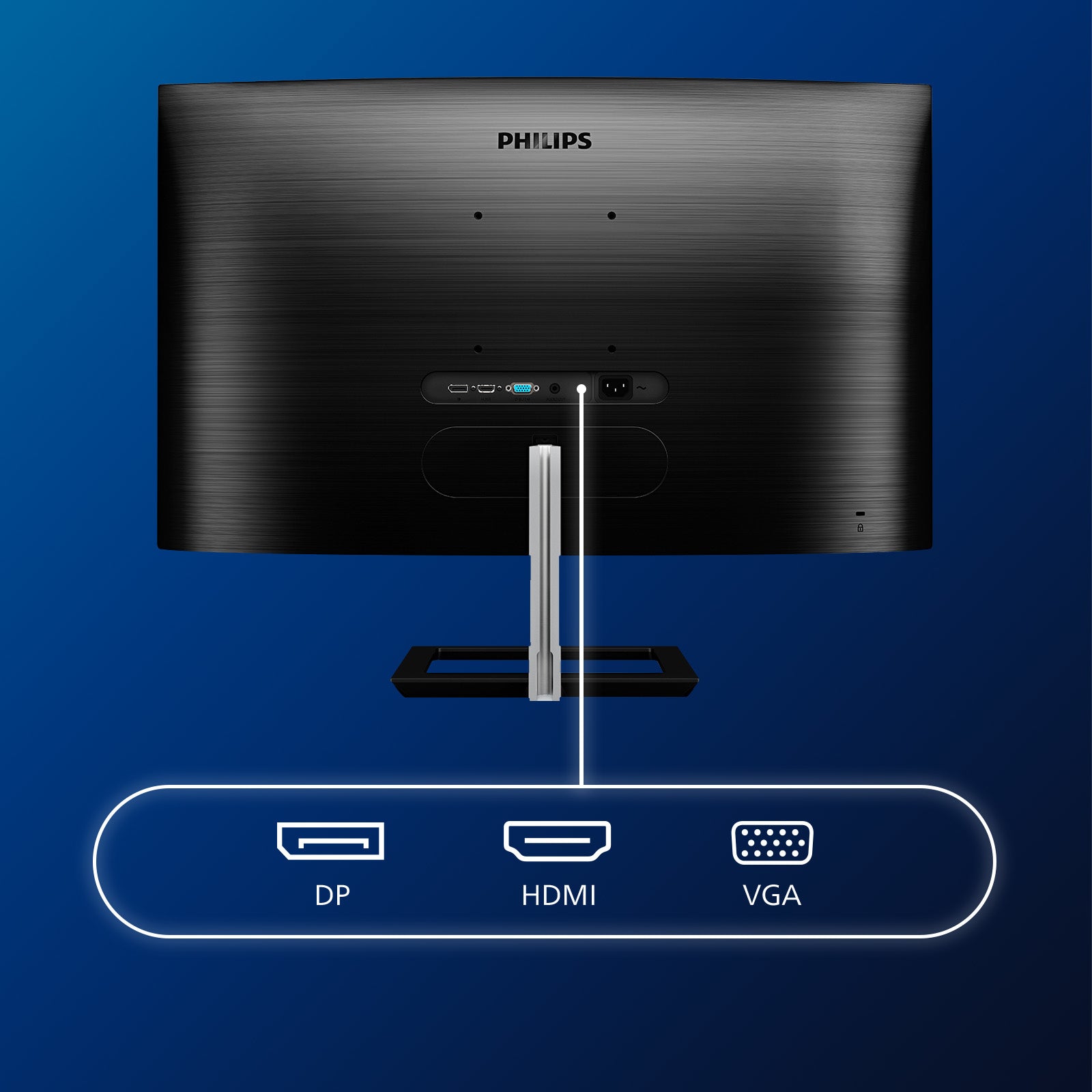 lips E Line 322E1C/00 LED display 80 cm (31.5") 1920 x 1080 pixlar Full HD LCD Svart Philips 322E1C/00 8712581758479 Platta