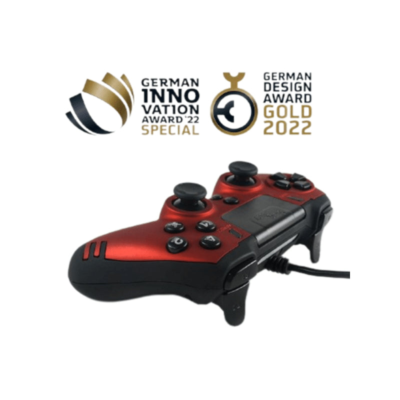 icalStuff.se Lexip METALTECH Röd USB Spelplatta Analog / Digital PC, PlayStation 4 Lexip JVAMUL00151 3760352730143 Spelkon
