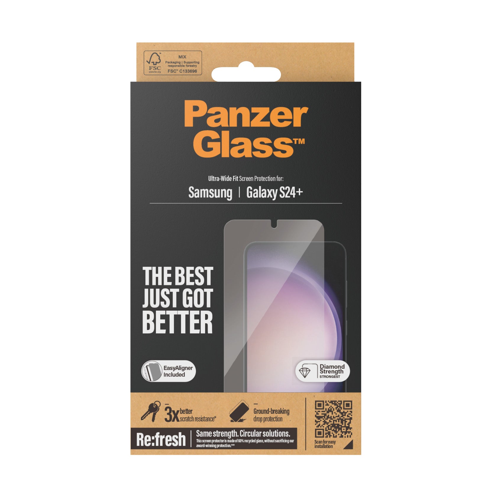 PanzerGlass Ultra Wide Fit Genomskinligt skärmskydd Samsung 1 styck PanzerGlass 7351 5711724073519 Skärm- och Baksidesskyd