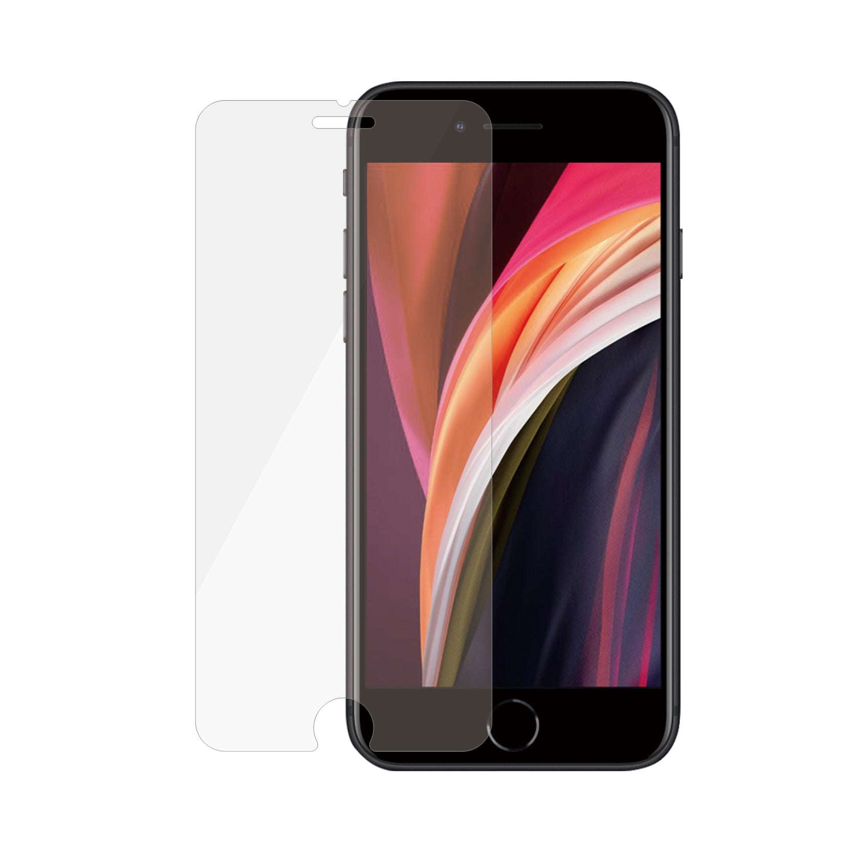 m- och baksidesskydd till mobiltelefon Genomskinligt skärmskydd Apple 1 styck PanzerGlass 2684 5711724026843 Skärm- och Baks