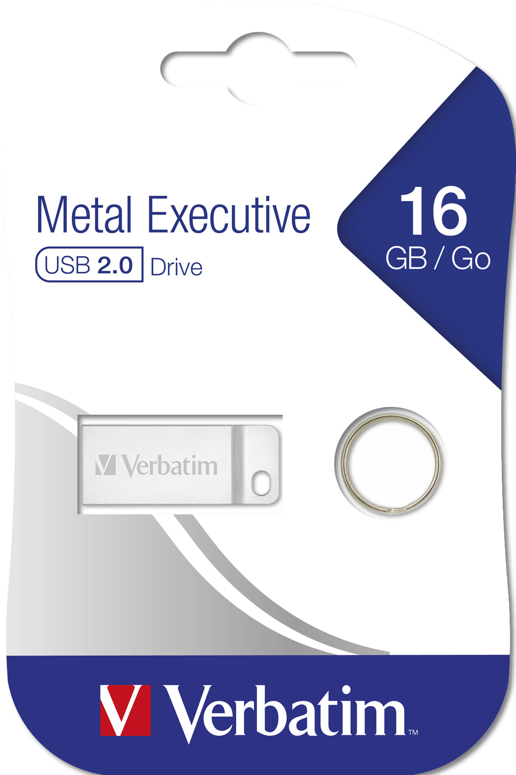 e Verbatim Metal Executive USB-sticka 16 GB USB Type-A 2.0 Silver Verbatim 98748 0023942987482|023942987482|4021499987487