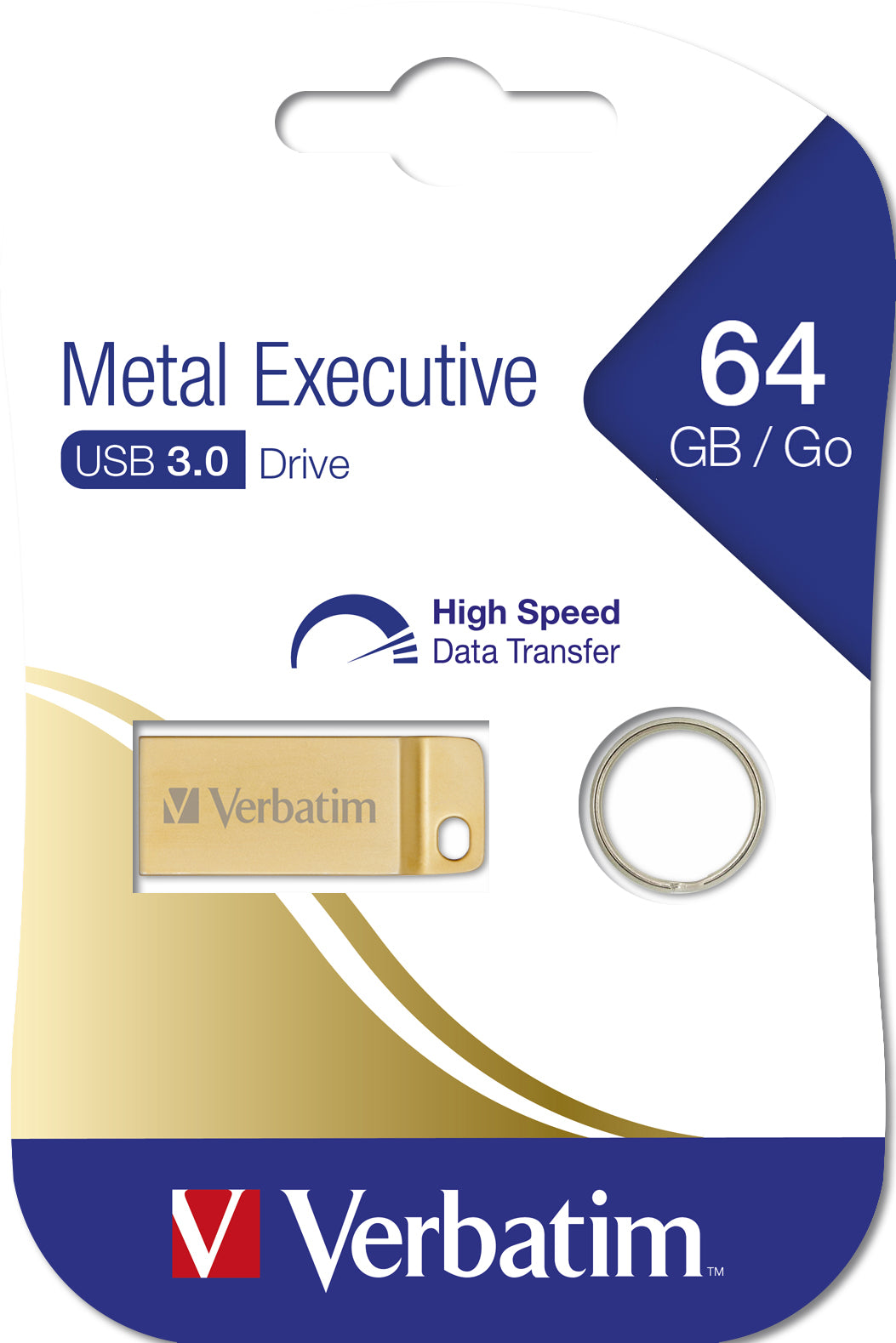 1 (3.1 Gen 1) Guld Verbatim 99106 0023942991069|023942991069 USB-Sticka Metal Executive www.electricalstuff.se ElectricalS