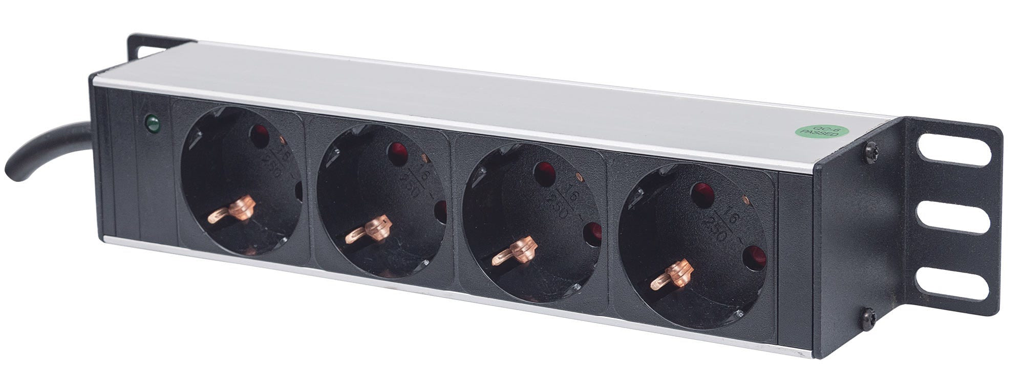 www.electricalstuff.se ElectricalStuff.se Intellinet 714020 grenuttag 4 AC-utgångar 1U Grå Intellinet 714020 0766623714020