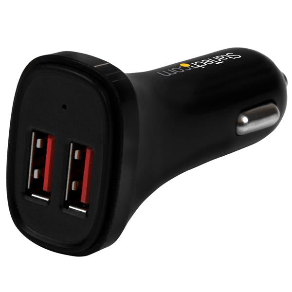 www.electricalstuff.se ElectricalStuff.se StarTech.com USB-billaddare med 2 portar - 24 W/4,8 A - Svart StarTech.com USB2P