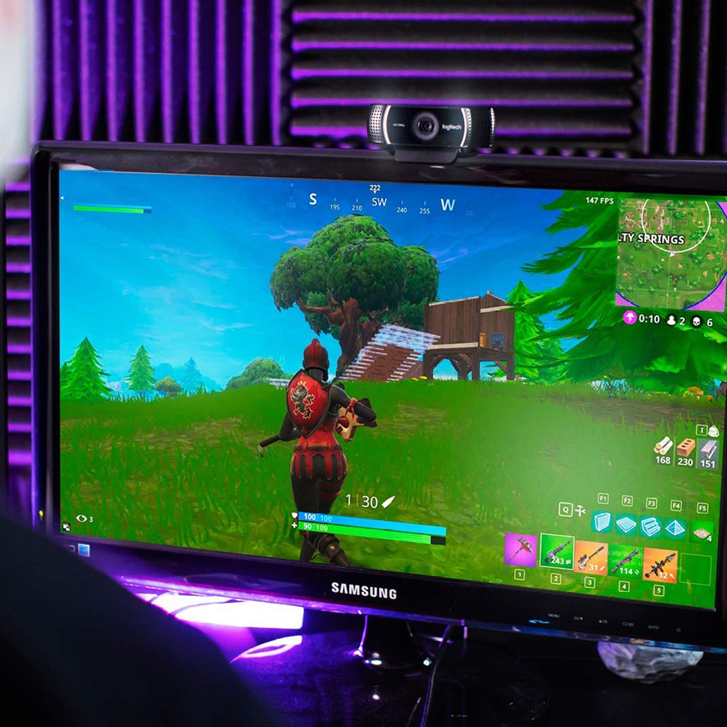 kameror 1920 x 1080 pixlar USB Svart Logitech 960-001088 5099206066977 Webbkameror C922 Pro Stream www.electricalstuff.se