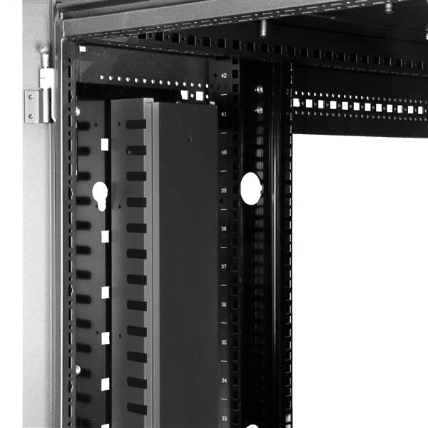 030864787 Rack Tillbehör Vertikal kabelorganiserare med fingerkanaler - 0U - 1,8 m www.electricalstuff.se ElectricalStuff.