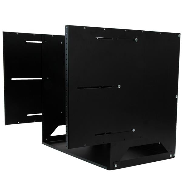 lt StarTech.com WALLSHELF8U 0065030866439|065030866439 Rack Väggmonterat 8U-nätverksrack med 2 stolpar, öppen ram och inby