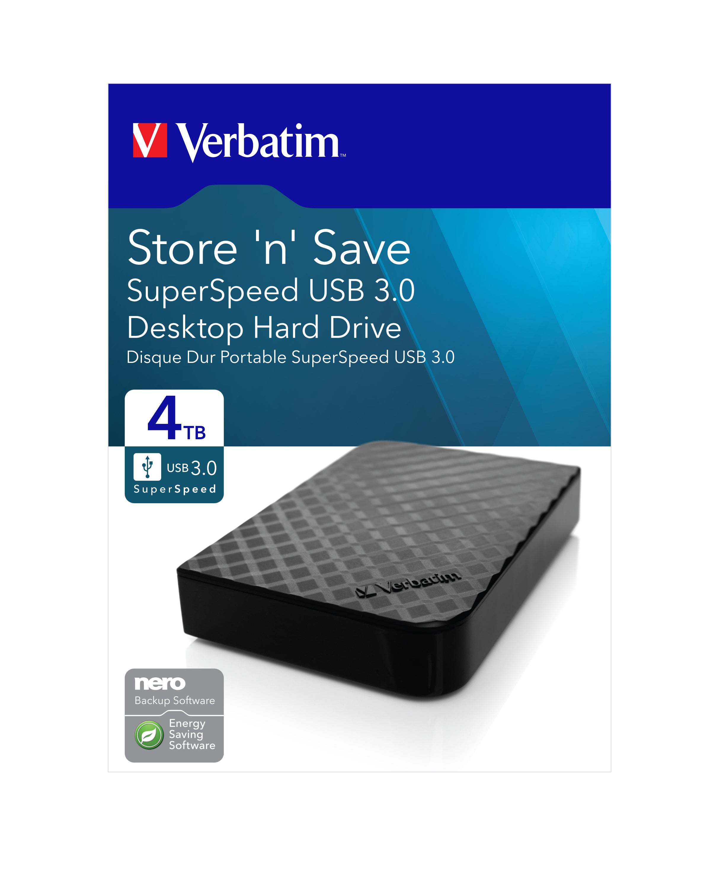 Verbatim 47685 0023942476856|023942476856|50023942476851 Externa Hårddiskar Store 'n' Save www.electricalstuff.se Electri