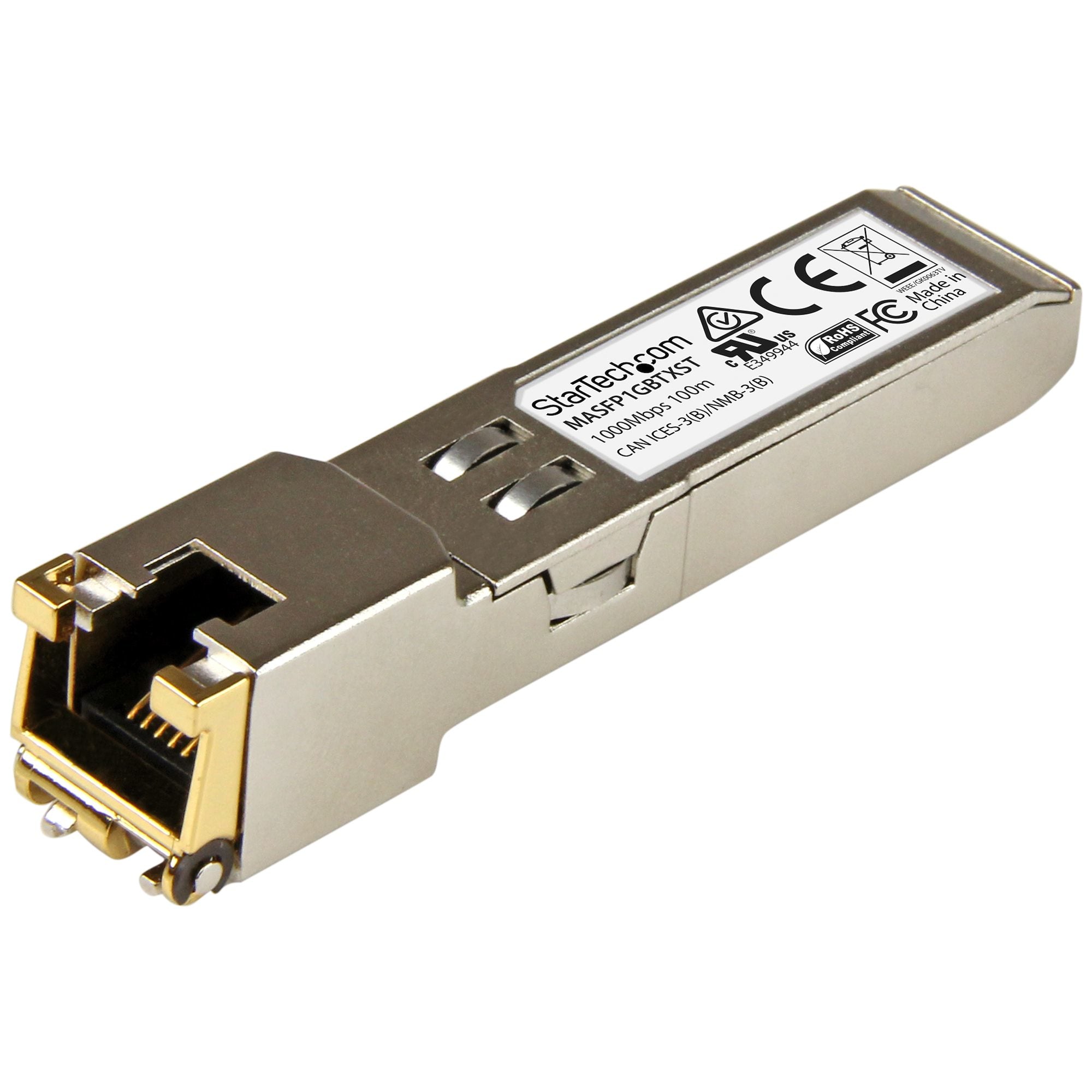 www.electricalstuff.se ElectricalStuff.se StarTech.com Cisco Meraki MA-SFP-1GB-TX-kompatibel SFP-sändtagarmodul - 10/100/1