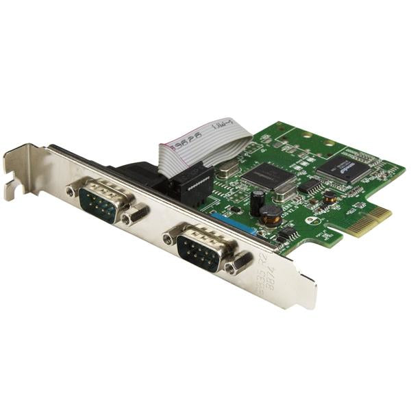 www.electricalstuff.se ElectricalStuff.se StarTech.com PCI Express seriellt kort med 2 portar och 16C1050 UART - RS232 Sta