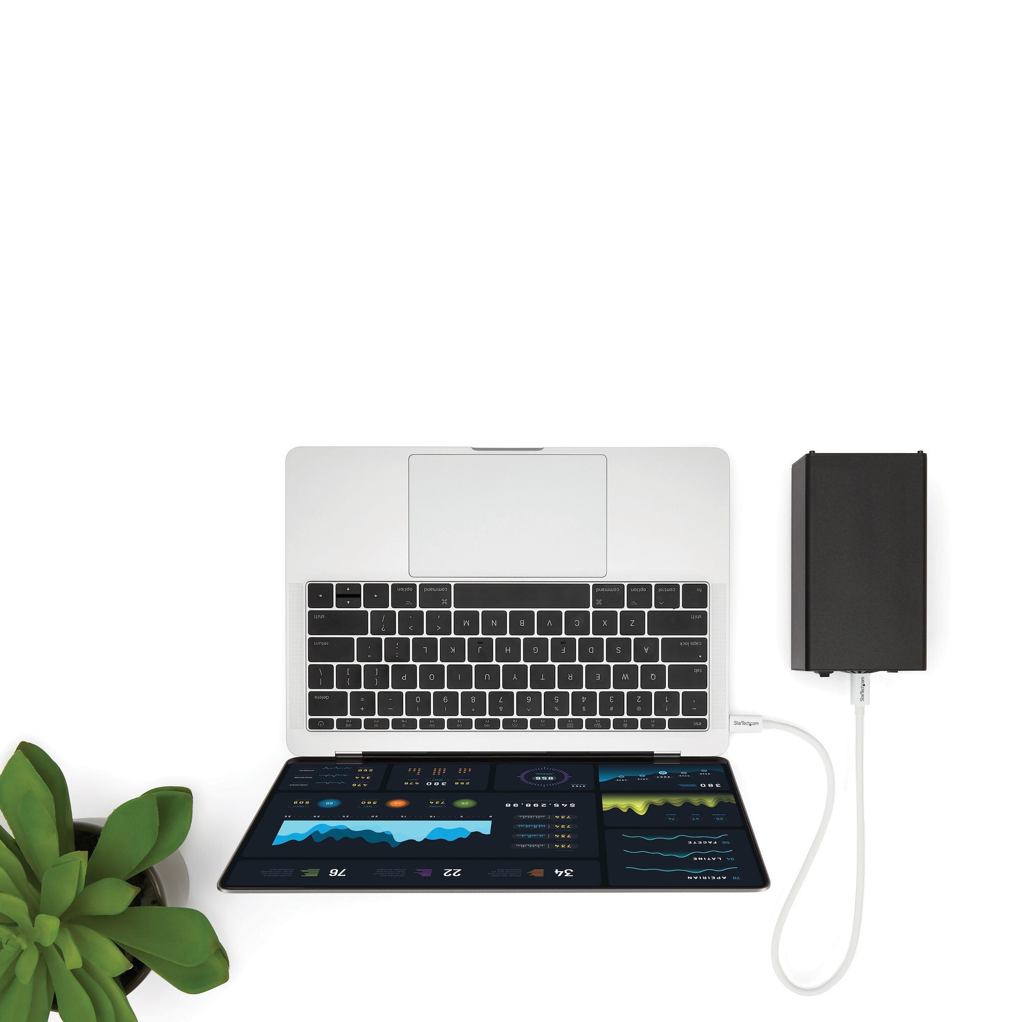 ectricalStuff.se StarTech.com 50 cm lång passiv Thunderbolt 3-kabel, 40 Gbps, 100 W PD, 4K/5K, Thunderbolt-certifierad, ko