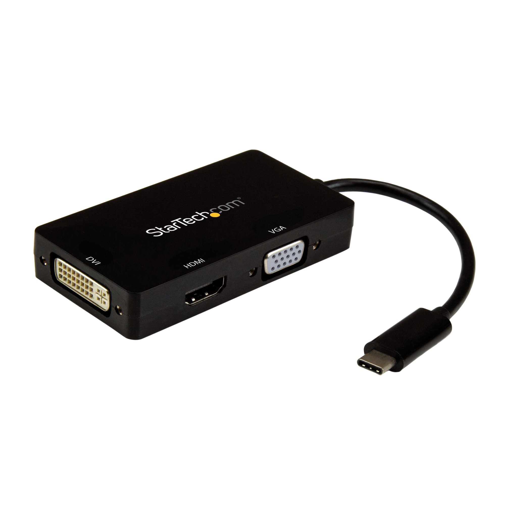 www.electricalstuff.se ElectricalStuff.se StarTech.com USB-C-videoadapter med flera portar - 3-i-1 - 4K 30Hz - svart StarT