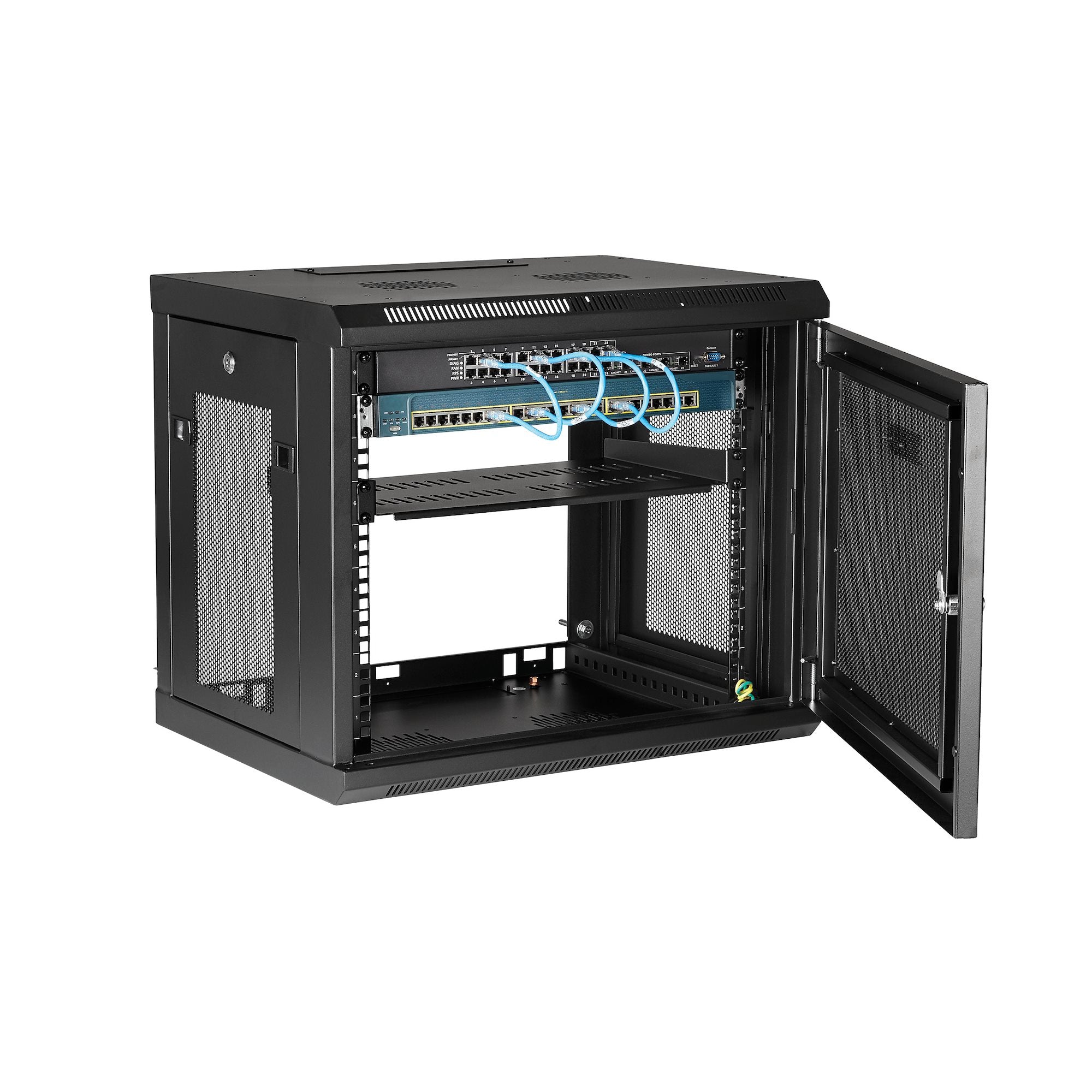 5 tum djup StarTech.com RK9WALM 0065030868341|065030868341 Rack 9U väggmonterat serverrackskåp - 15 tum djup www.electrica