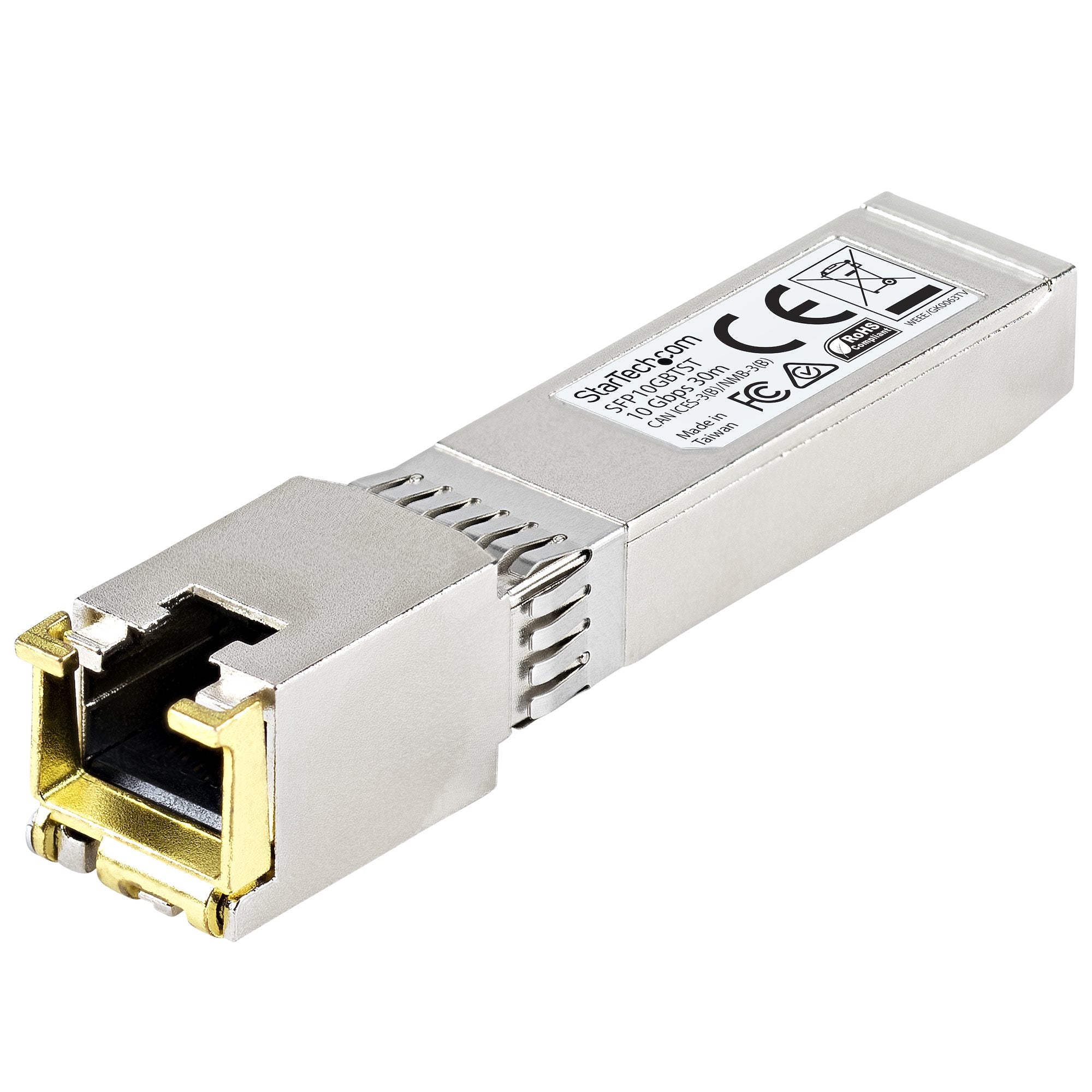 www.electricalstuff.se ElectricalStuff.se StarTech.com MSA Okodad SFP+ sändarmodul - 10GBASE-T StarTech.com SFP10GBTST 006