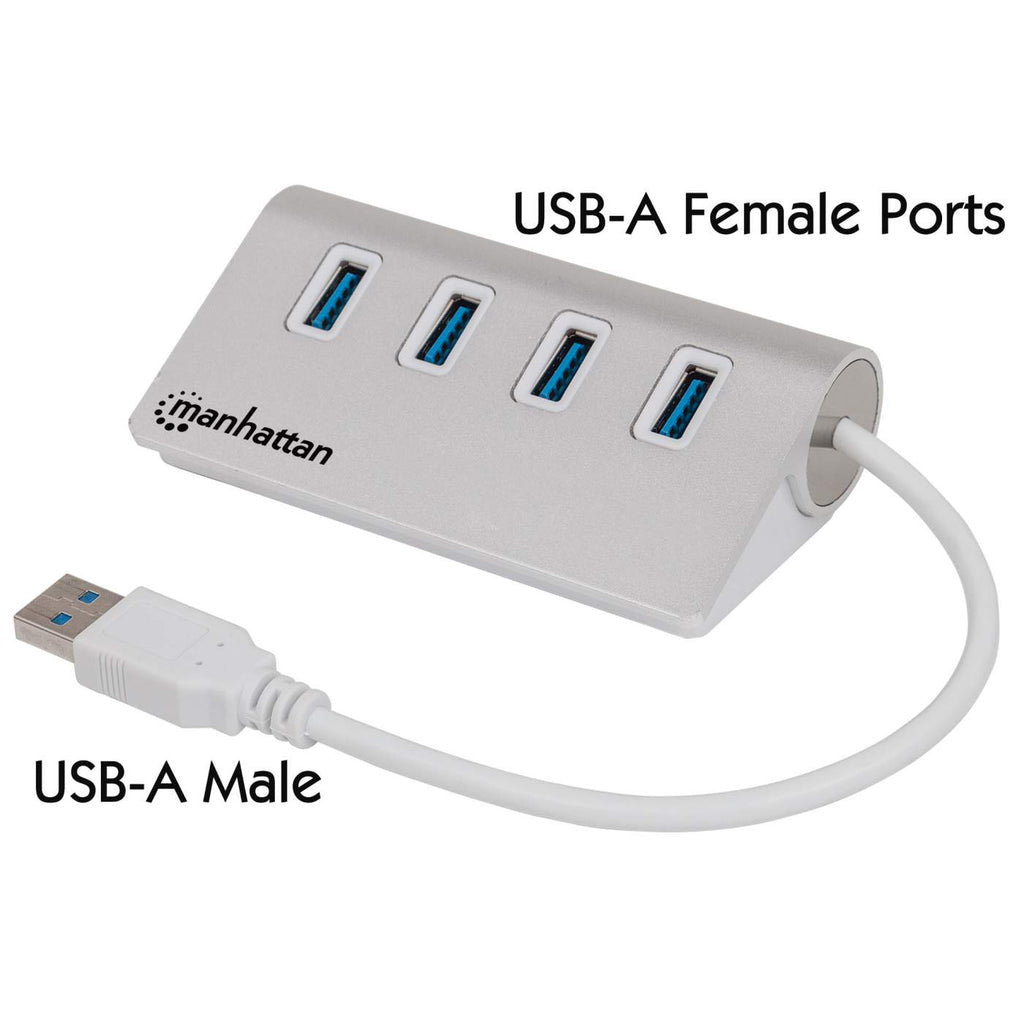 www.electricalstuff.se ElectricalStuff.se Manhattan 163767 gränssnittshubbar USB 3.2 Gen 1 (3.1 Gen 1) Type-A 5000 Mbit/s