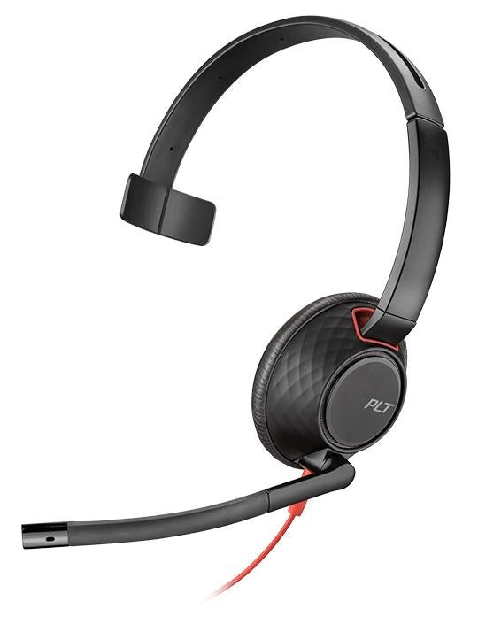 www.electricalstuff.se ElectricalStuff.se POLY Blackwire 5210 Headset Kabel Huvudband Samtal/musik USB Type-C Svart, Röd P
