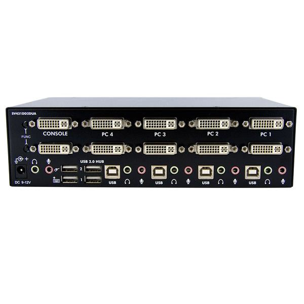com SV431DD2DUA KVM-switchar Svart StarTech.com SV431DD2DUA 0065030835695|065030835695|0666669825035|666669825035 KVM-Switch