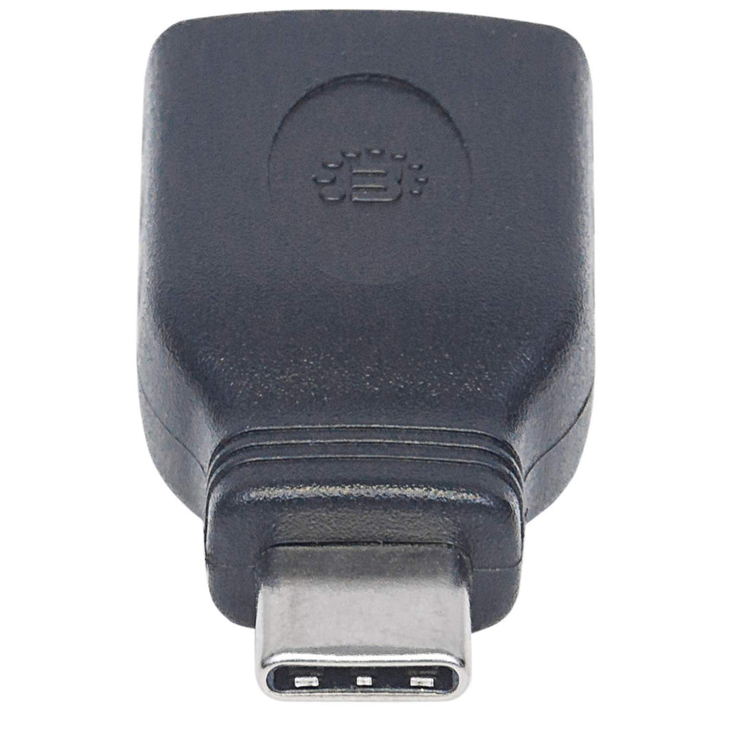 6 kabelomvandlare (hane/hona) USB C USB A Svart Manhattan 354646 0766623354646|766623354646 Kabelomvandlare (Hane/Hona) 35