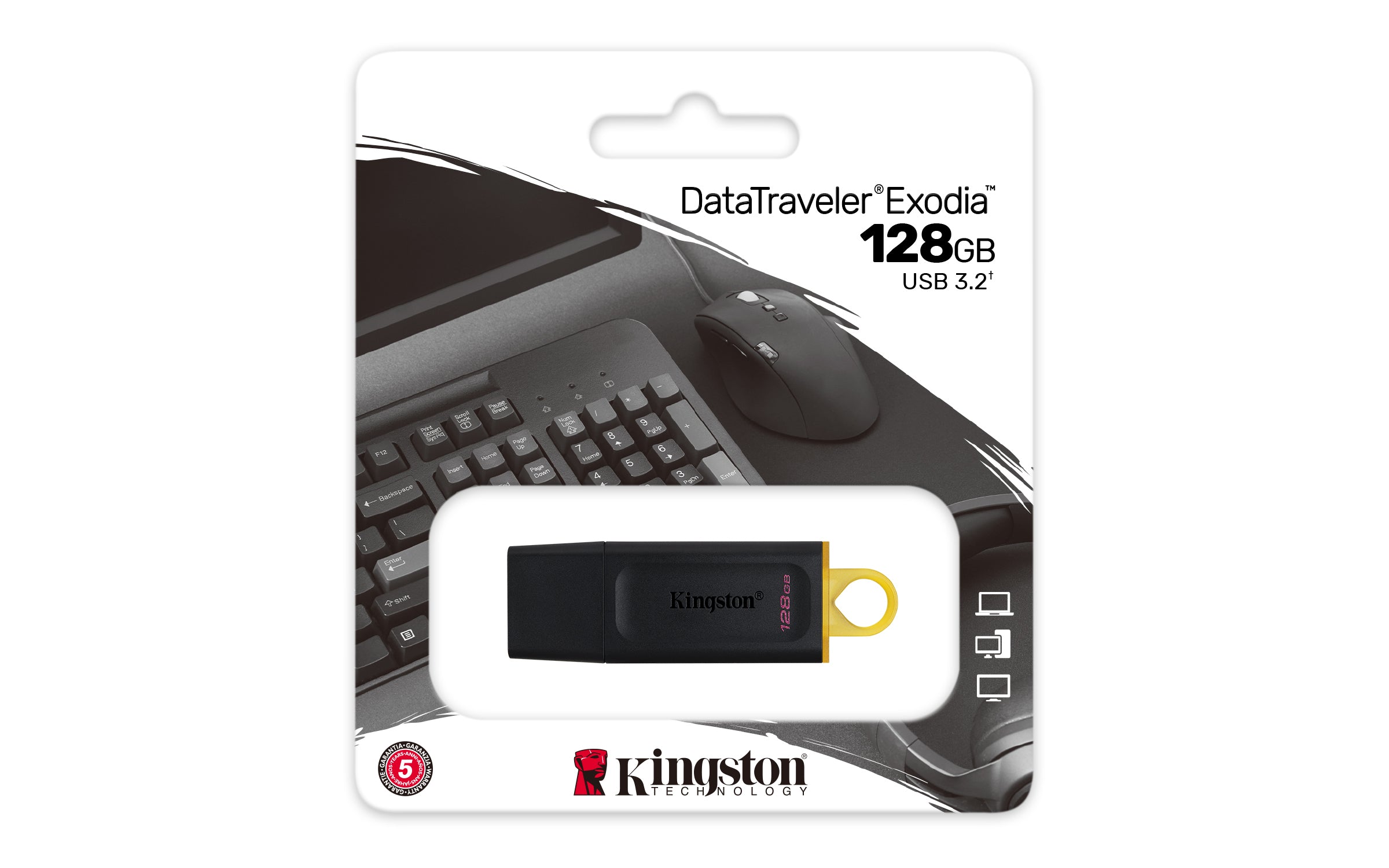 gston Technology DTX/128GB 0740617309928|740617309928 USB-Sticka DataTraveler Exodia www.electricalstuff.se ElectricalStuff