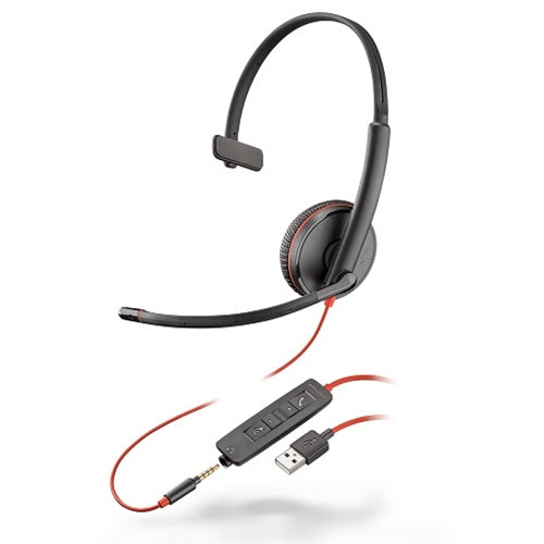 www.electricalstuff.se ElectricalStuff.se POLY Blackwire 3215 Headset Kabel Huvudband Samtal/musik USB Type-A Svart POLY 2