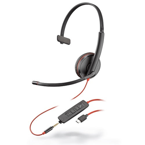 www.electricalstuff.se ElectricalStuff.se POLY Blackwire 3215 Headset Kabel Huvudband Samtal/musik USB Type-C Svart POLY 2