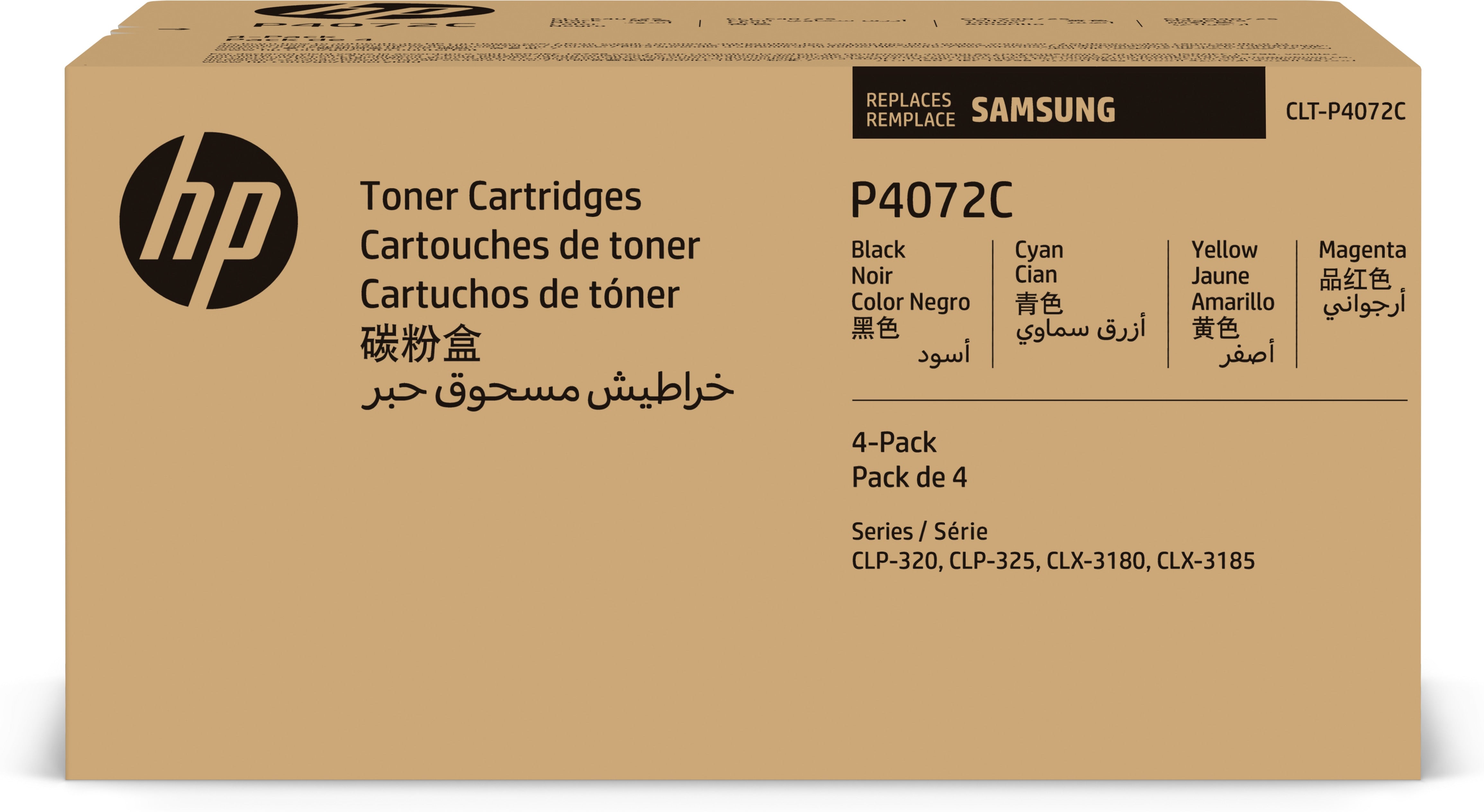 www.electricalstuff.se ElectricalStuff.se Samsung CLT-P4072C 4-pack cyan/magenta/gul/svart originaltonerkassett HP SU382A