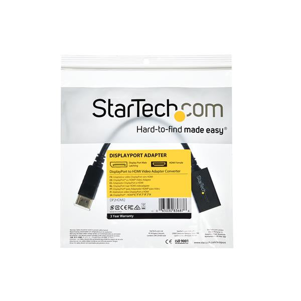 daptrar DisplayPort till HDMI-videoadapter www.electricalstuff.se ElectricalStuff.se StarTech.com DisplayPort till HDMI-