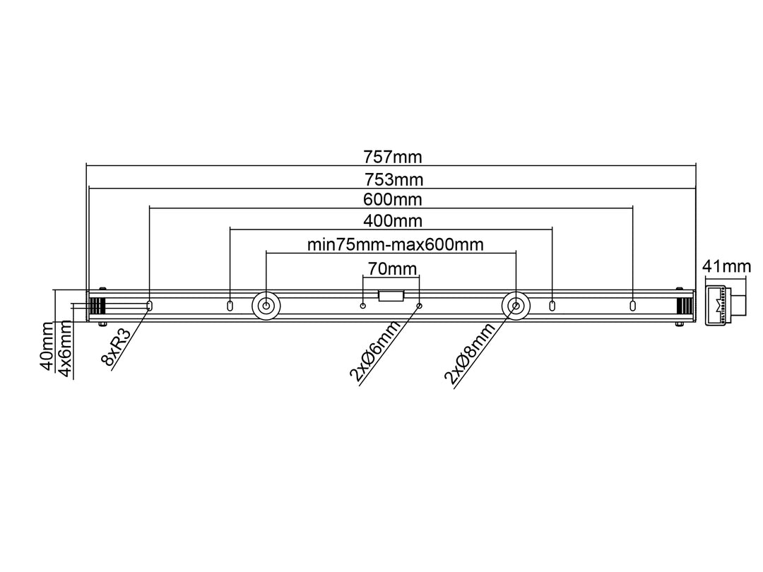 tibrackets 0991 tv-fäste 190,5 cm (75") Svart Multibrackets 0991 7350022730991 TV-fästen 0991 www.electricalstuff.se Elect