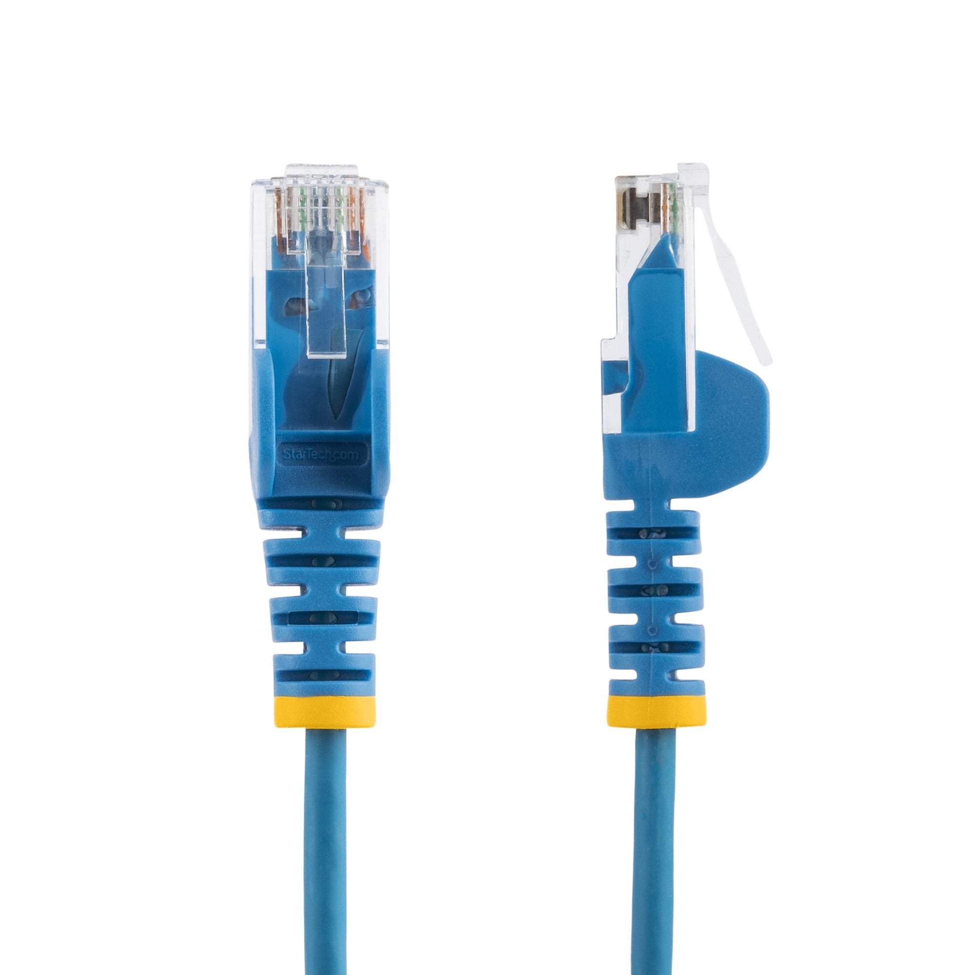 .com N6PAT150CMBLS 0065030882736|065030882736 Nätverkskablar 1,5 m CAT6-kabel - Tunn - Ej hakfria RJ45-kontakter - Blå www