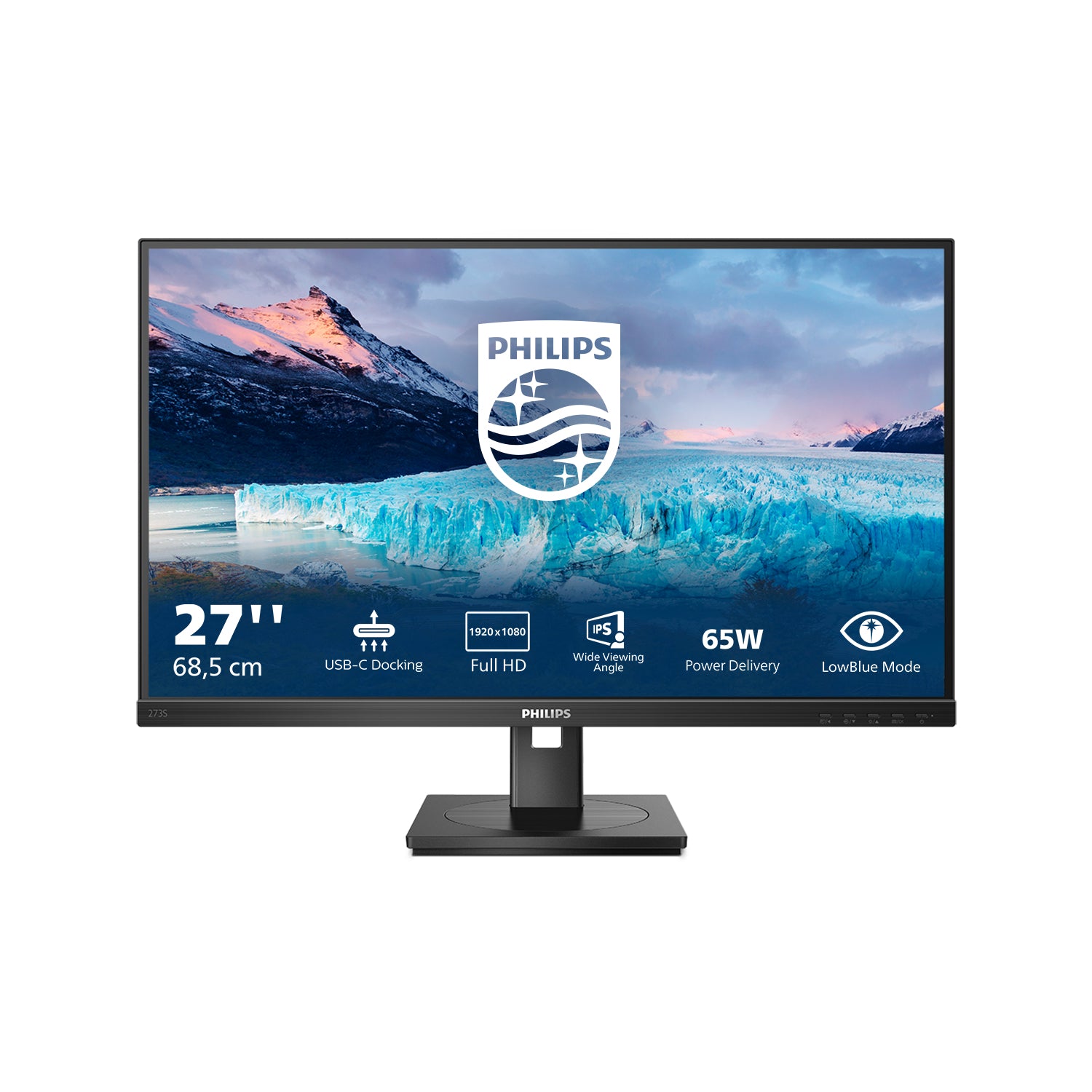 HD LCD Svart Philips 273S1/00 8712581799922 Platta Pc-Skärmar S Line 273S1/00 www.electricalstuff.se ElectricalStuff.se